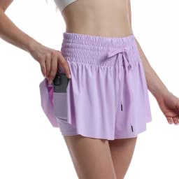 Women Flowy Shorts High Waisted Running Tennis Skirt Skort Golf Workout Yoga Athletic Spandex Cheer Butterfly Shorts Casual Wear
