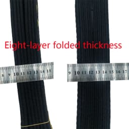 World Taekwondo Korean Black Belts Embroidery Golden Width 5cm Unisex Adult Club Instructor Polyester Belt Customized Name Dan