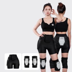 3D Protective Padded Shorts Butt Pad Shorts EVA Silicone Gear Guard With Knee Pads for Cycling Snowboarding Skating