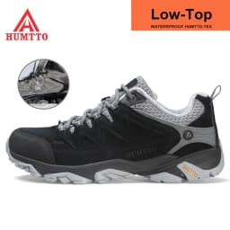 HUMTTO Waterproof Sneakers for Men Hiking Shoes Leather Trekking Boots Women Camping Hunting Mens Mountain Tactical Ankle Boots