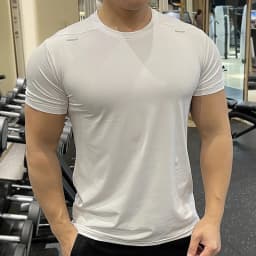Summer Running Gym Men Shirt short Sleeve Tees elastic Tight fit Sports training Fitness Quick dry spandex Ice silk T Shirt