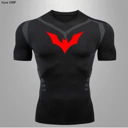Compression T Shirt Man Quick Dry Running Gym Fitness Tight Sportswear Summer Breathable Spider Short Sleeve T Shirt Men 2099