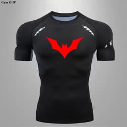 Compression T Shirt Man Quick Dry Running Gym Fitness Tight Sportswear Summer Breathable Spider Short Sleeve T Shirt Men 2099