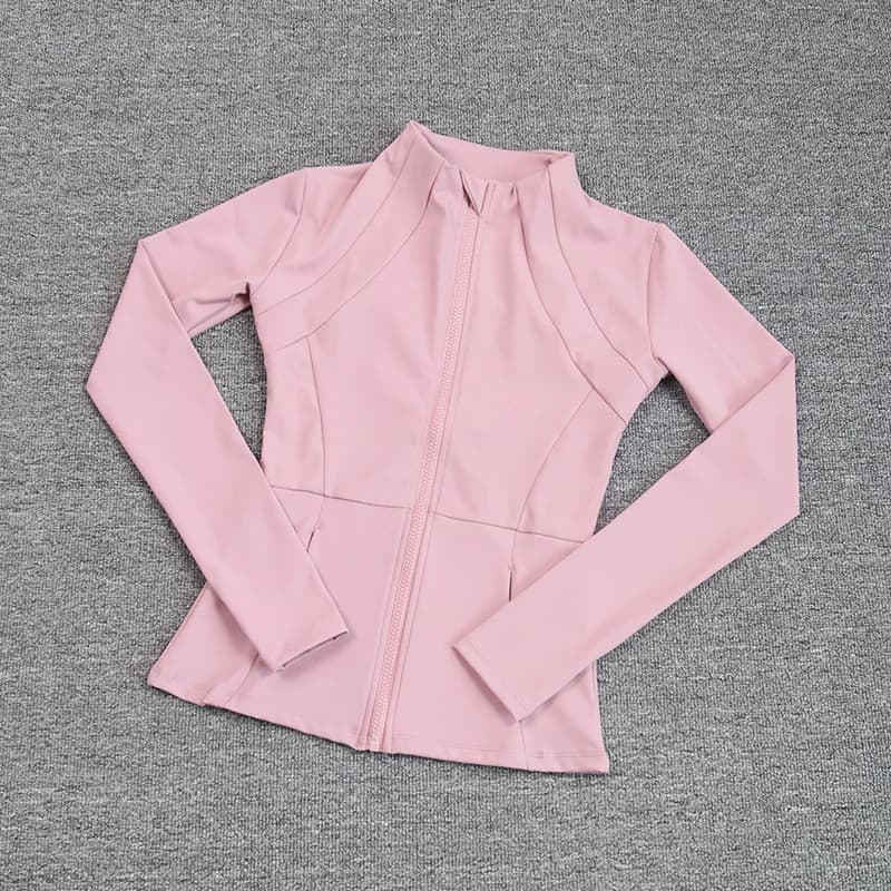 Sports Coat Women's Shirt Yoga Slim Long Sleeve Fast Running Thin Pilates Fitness Suit Top Clothing