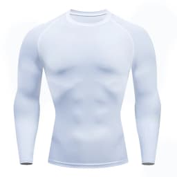 Men's Long Sleeves T-shirt Fitness Sportswear Spring Autumn Athletic Quick Dry T-shirt Gym Running Sports Outdoor Tops for Men