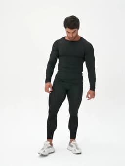 Men's Long Sleeves T-shirt Fitness Sportswear Spring Autumn Athletic Quick Dry T-shirt Gym Running Sports Outdoor Tops for Men