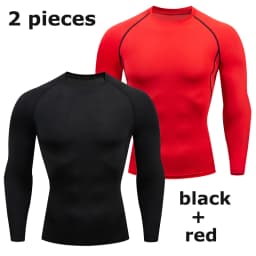 Men's Long Sleeves T-shirt Fitness Sportswear Spring Autumn Athletic Quick Dry T-shirt Gym Running Sports Outdoor Tops for Men