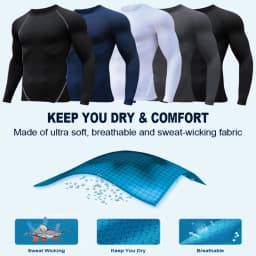 Men's Long Sleeves T-shirt Fitness Sportswear Spring Autumn Athletic Quick Dry T-shirt Gym Running Sports Outdoor Tops for Men