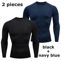 Men's Long Sleeves T-shirt Fitness Sportswear Spring Autumn Athletic Quick Dry T-shirt Gym Running Sports Outdoor Tops for Men