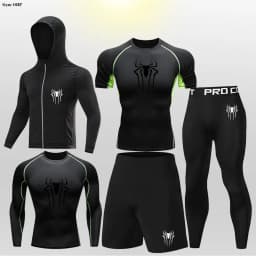 MMA Boxing Sets Kid's Compression Jerseys Boy's Running Jogging Workout Bjj Rashguard Jiu Jitsu Kickboxing Gym Fitness Clothing