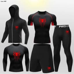 MMA Boxing Sets Kid's Compression Jerseys Boy's Running Jogging Workout Bjj Rashguard Jiu Jitsu Kickboxing Gym Fitness Clothing