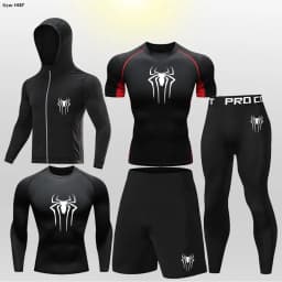 MMA Boxing Sets Kid's Compression Jerseys Boy's Running Jogging Workout Bjj Rashguard Jiu Jitsu Kickboxing Gym Fitness Clothing