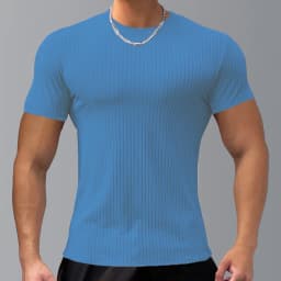 Men's Tight Short Sleeve T-Shirt, Athletic Casual Short Sleeve Top, Fitness Training Quick Dry Loose, Men's Fitness Clothing