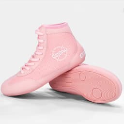 GINGPAI Wrestling Shoes Professional Boxing Shoes Men's Training Shoes Tendon Bottom Artificial Leather Sports Shoes Breathable