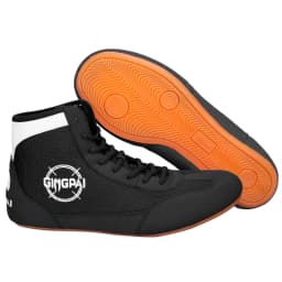 GINGPAI Wrestling Shoes Professional Boxing Shoes Men's Training Shoes Tendon Bottom Artificial Leather Sports Shoes Breathable