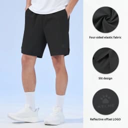 KELME Woven Sports Shorts Men's Summer Quick Dry Training Running Fitness Split Five Pants