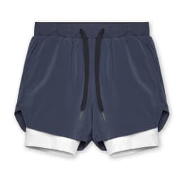 2025 new BreathableDouble layersport  shorts Gyms Fitness Bodybuilding Workout Quick Dry Beach 2 In 1 Shorts Male Running shorts