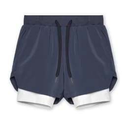 2025 new BreathableDouble layersport  shorts Gyms Fitness Bodybuilding Workout Quick Dry Beach 2 In 1 Shorts Male Running shorts
