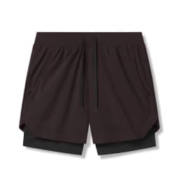 2025 new BreathableDouble layersport  shorts Gyms Fitness Bodybuilding Workout Quick Dry Beach 2 In 1 Shorts Male Running shorts