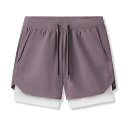 2025 new BreathableDouble layersport  shorts Gyms Fitness Bodybuilding Workout Quick Dry Beach 2 In 1 Shorts Male Running shorts