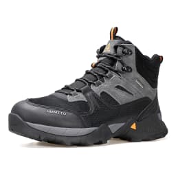 HUMTTO Hiking Shoes Men Trainers Outdoor Trekking Boots Mens Breathable Winter Men's Sports Shoes Leather Safety Work Sneakers