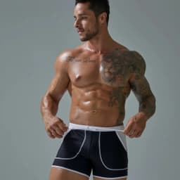 Brand Men's Swimwear Trunks Outdoors Sexy Summer Stretch Beach Surfing Swim Sports suit Shorts Men Swimsuit Swimming Pants