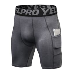 Sports Shorts Men Compression Running Shorts With Pocket Quick Dry Workout Gym Shorts Fitness Sport Leggings for Men