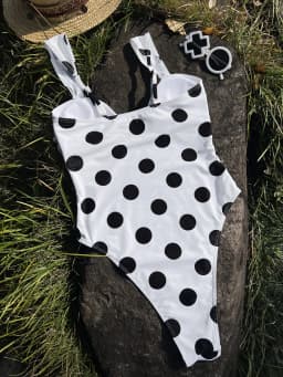 2026 New U-Neck Swimwear Women One Piece Swimsuit Female Polka Dot Print Bathing Suit Beachwear Swimming Suit For Women Monokini
