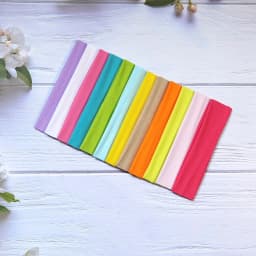 10 Pieces of Women's Elastic Headband, Anti Slip, Sweat Absorbing, Suitable for Yoga, Running, and Sports
