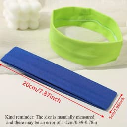 10 Pieces of Women's Elastic Headband, Anti Slip, Sweat Absorbing, Suitable for Yoga, Running, and Sports