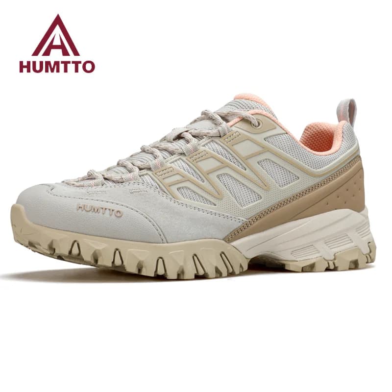 HUMTTO Leather Hiking Boots for Women Winter Outdoor Waterproof Woman Treeking Shoes Climbing Mountain Hunting Walking Sneakers
