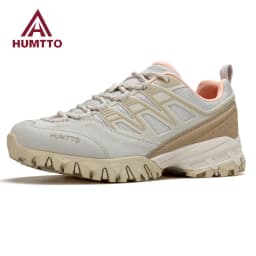 HUMTTO Leather Hiking Boots for Women Winter Outdoor Waterproof Woman Treeking Shoes Climbing Mountain Hunting Walking Sneakers