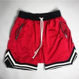 Man Short 2025 Summer Fitness Shorts Men's Quick Drying Mesh Solid Color Hip-Hop Breathable Casual Basketball Pants