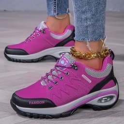 Women Hiking Shoes Outdoor Waterproof Sneakers Fashionable Luxurious Breathable Platform Shoes Anti Slip Camping Women's Shoes