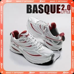 Xtep Little Basque 2 Casual Shoes for Men 2025 Summer Vintage Breathable Comfortable Non-Slip Durability Sneakers 875219320017
