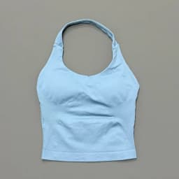 Gym Sports Top Women Seamless Yoga Tank Longline Strappy Top Open Back Bra Sportswear Gym Clothing Running Workout Halter