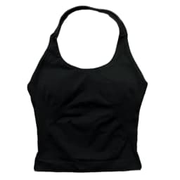 Gym Sports Top Women Seamless Yoga Tank Longline Strappy Top Open Back Bra Sportswear Gym Clothing Running Workout Halter