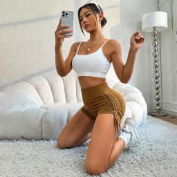 Scrunch Butt Workout Shorts for Women High Waisted Lifting Booty Gym Yoga Biker Shorts