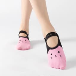 Professional Women Anti-slip Pilates Socks Backless Bandage Yoga Socks Ladies Ballet Dance Fitness Slipper Cotton Sports Socks