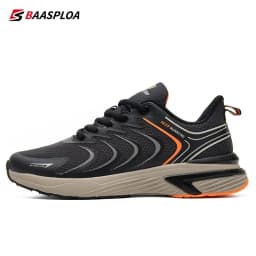 Baasploa Men Running Shoes Lightweight Mesh Breathable Sport Shoes Male Fashion Comfort Casual Sneakers Non-slip