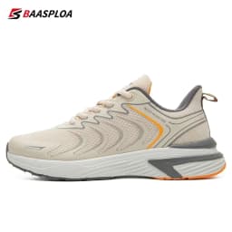 Baasploa Men Running Shoes Lightweight Mesh Breathable Sport Shoes Male Fashion Comfort Casual Sneakers Non-slip