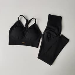 2PCS Women's Seamless Sports Bra Yoga Suit Quick-Dry Hip Lifting Fitness Gym Workout Sets Outfit Leggings Set Gym Wear Set