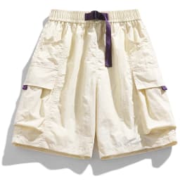 Skateboard Shorts Women Summer Casual Loose Shorts With Belt Men Large Pocket Cargo Shorts Breathable Bermuda Straight  Shorts