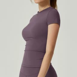 Seamless Gym Crop Top for Women Short Sleeve Yoga Top Running Sports T Shirts Fitness Workout Tee Sports Tops Activewear