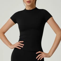 Seamless Gym Crop Top for Women Short Sleeve Yoga Top Running Sports T Shirts Fitness Workout Tee Sports Tops Activewear
