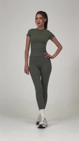 Seamless Gym Crop Top for Women Short Sleeve Yoga Top Running Sports T Shirts Fitness Workout Tee Sports Tops Activewear