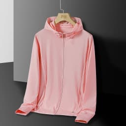Men's & Women's Summer Running Jacket - Lightweight Sun Protective Coat, UV Hooded Sports Windbreaker, Breathable Quick-Dry Fitn