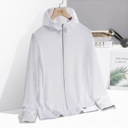 Men's & Women's Summer Running Jacket - Lightweight Sun Protective Coat, UV Hooded Sports Windbreaker, Breathable Quick-Dry Fitn
