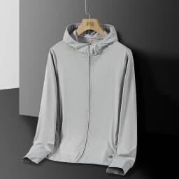 Men's & Women's Summer Running Jacket - Lightweight Sun Protective Coat, UV Hooded Sports Windbreaker, Breathable Quick-Dry Fitn