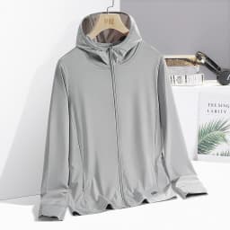 Men's & Women's Summer Running Jacket - Lightweight Sun Protective Coat, UV Hooded Sports Windbreaker, Breathable Quick-Dry Fitn